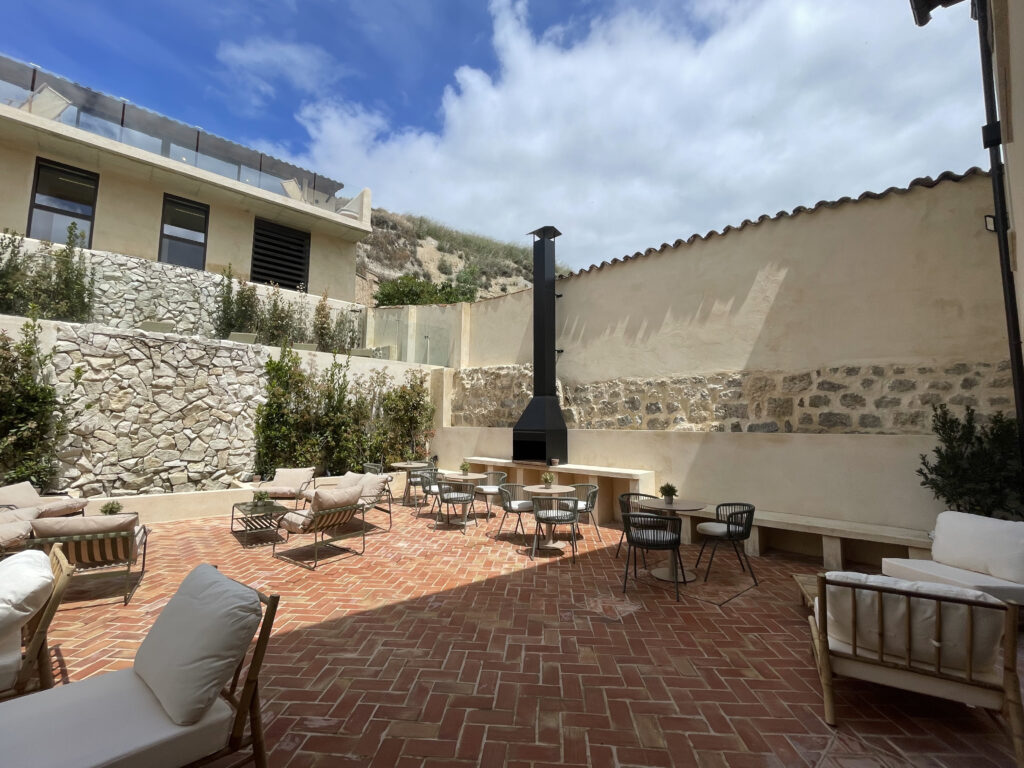 hotel patio interior